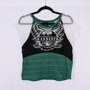 Generic Youth Wanderer Netted Sleeve "Ride Like the Wind" T-shirt Size M